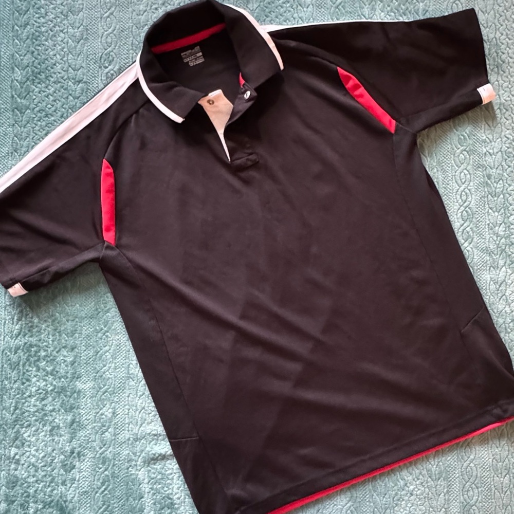 Polo by Ralph Lauren Black Polo with Red and White Highlights